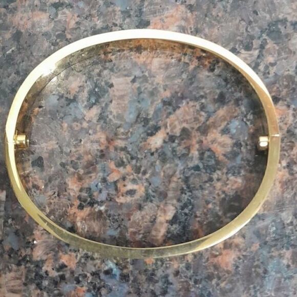 Unisex Faux Gold Bangle Bracelet with Screwdriver...New - Picture 6 of 8